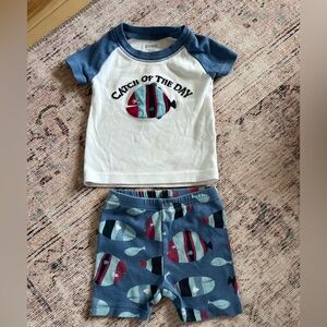Gymboree Blue and White Pajama Sets